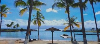 Ti punch waterfront apartment with pool