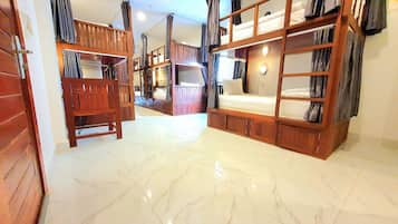 Bed In 10-Bed Mixed Dormitory | In-room safe, iron/ironing board, free WiFi, bed sheets