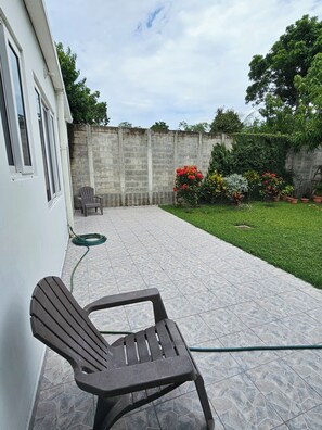 Terrace/patio - very comfy like your own house. (Nejapa)
