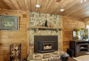 TV, fireplace, video games, table tennis