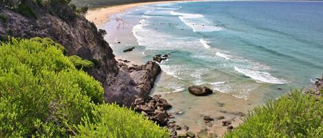 Beach nearby, sun-loungers