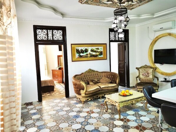 Smart TV, video games, music library, video library