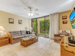 TV, DVD player - Lush Garden View w/A/C, WiFi and Lanai-Kamaole Sands (Kihei)