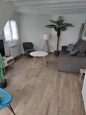 TV, books - House center ville la tranche sur mer, 4 rooms, sleeps 6  (La Tranche-sur-Mer)