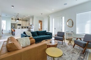 Smart TV, fireplace, video games, books