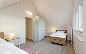 Ferienhaus | 2 Schlafzimmer, kostenloses WLAN, Bettwäsche