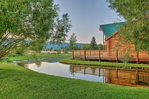 Property grounds - Stunning Driggs Retreat w/ Private Hot Tub & Pond! (Driggs)