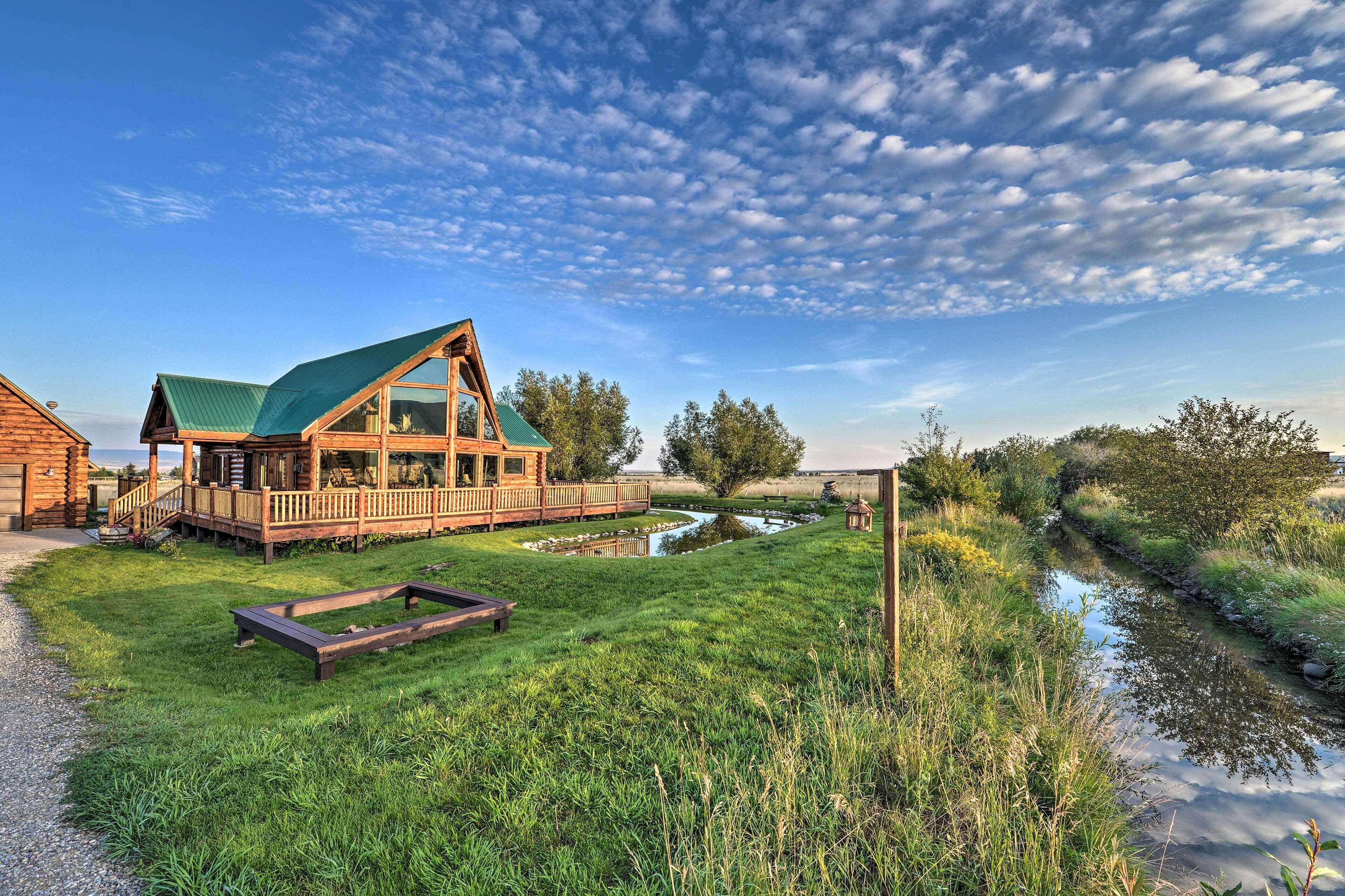 Stunning Driggs Retreat w/ Private Hot Tub & Pond!