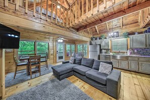Fernseher, Kamin