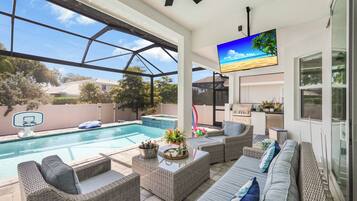 A heated pool
