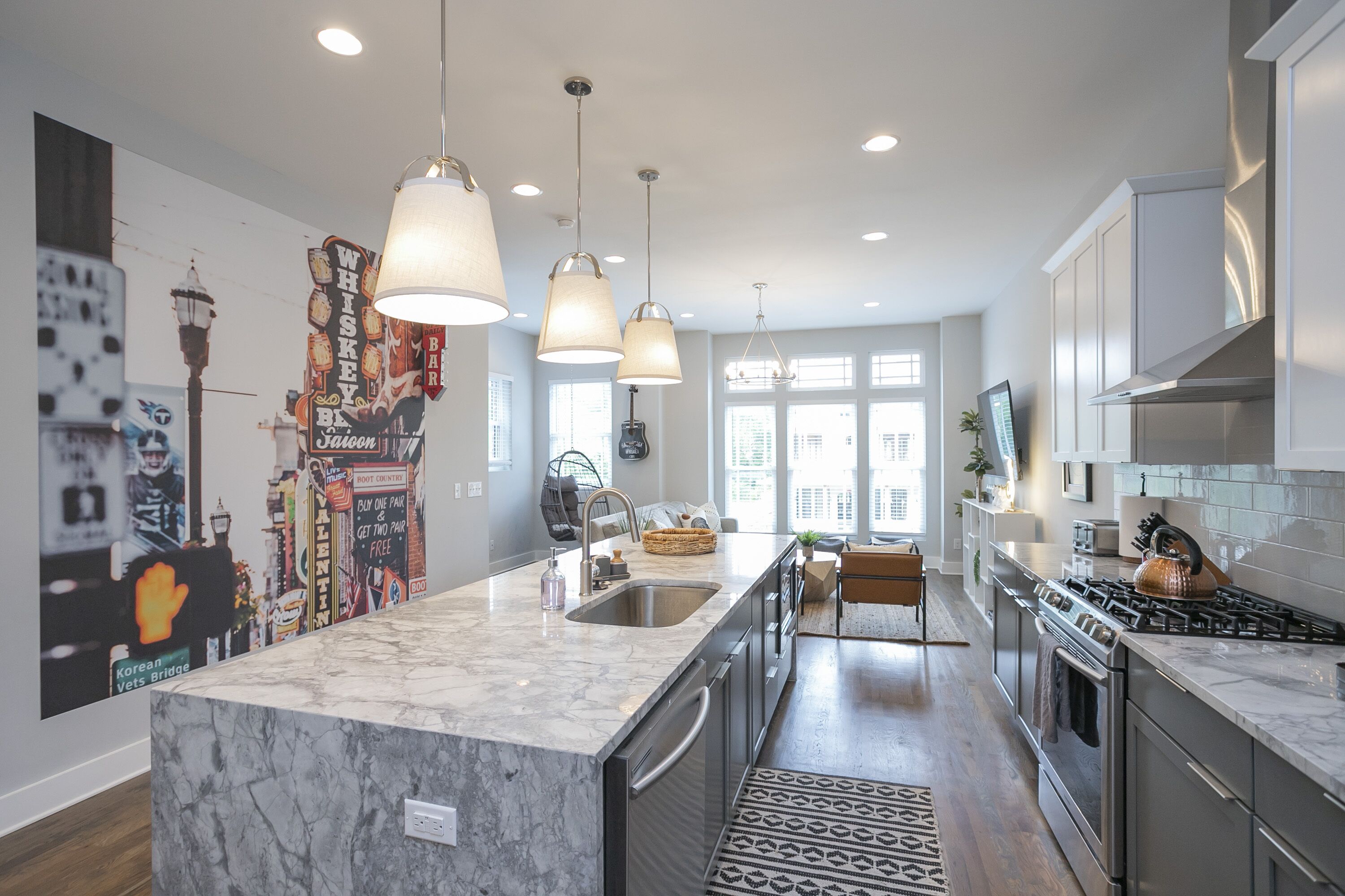 Chic Double Rooftop Home with Downtown Skyline Views