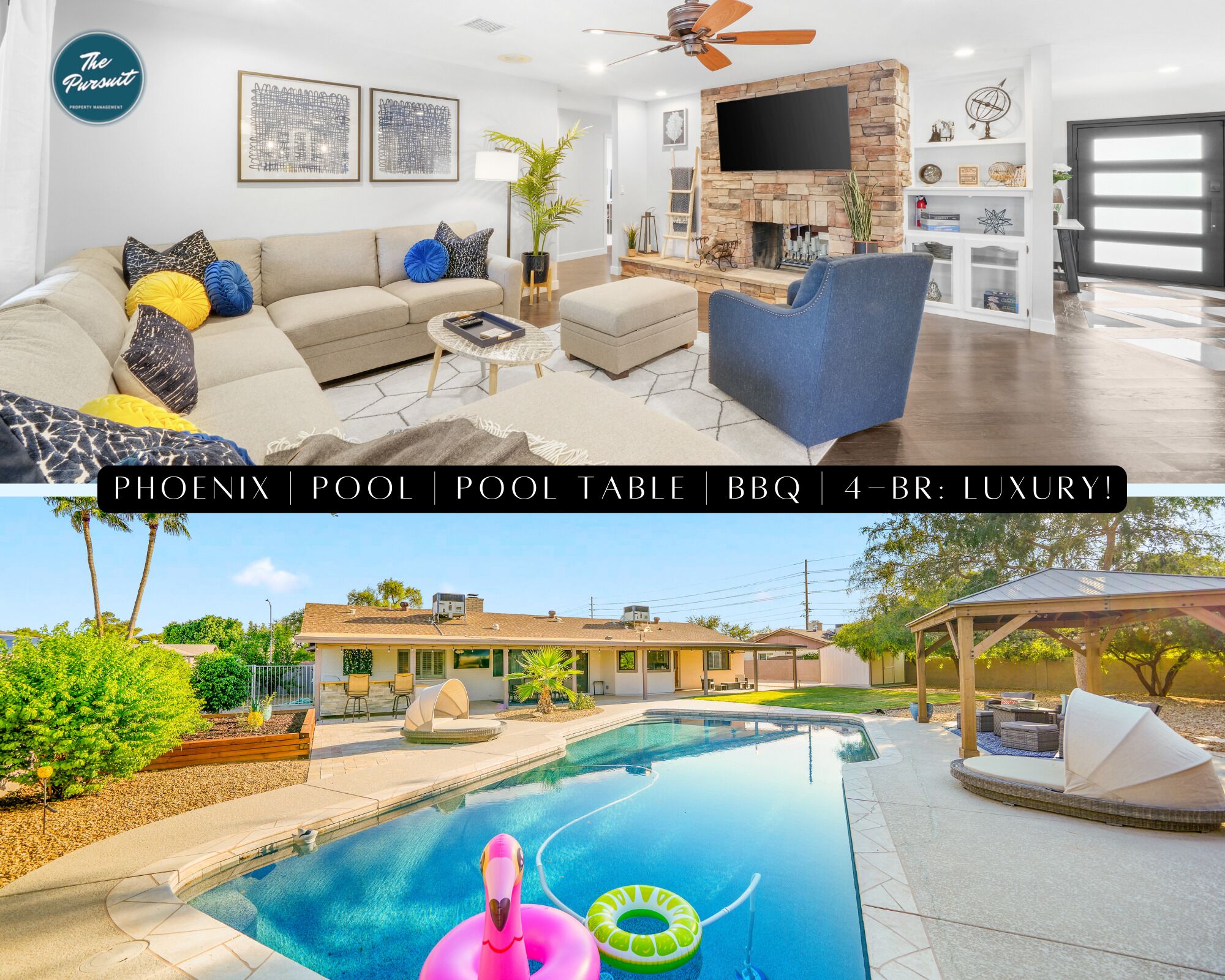 Phoenix | Pool | Pool Table | BBQ | 4 BR: Luxury!