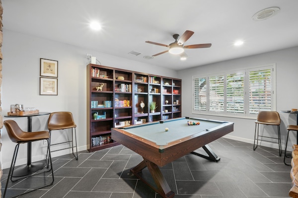 Game-on! Enjoy our pool table!