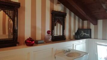 Combined shower/tub, jetted tub, bidet