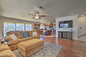 Smart TV, DVD player, foosball