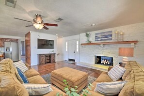 Smart TV, DVD player, foosball