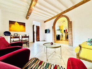 TV connectée, cheminée