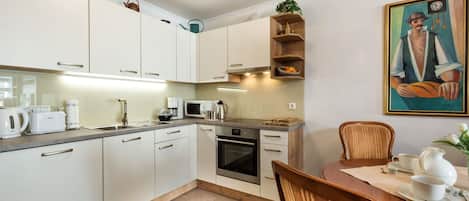 Microwave, oven, dishwasher, toaster