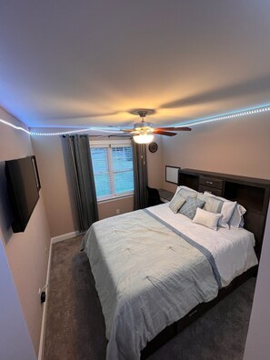 4 bedrooms, iron/ironing board, travel crib, free WiFi