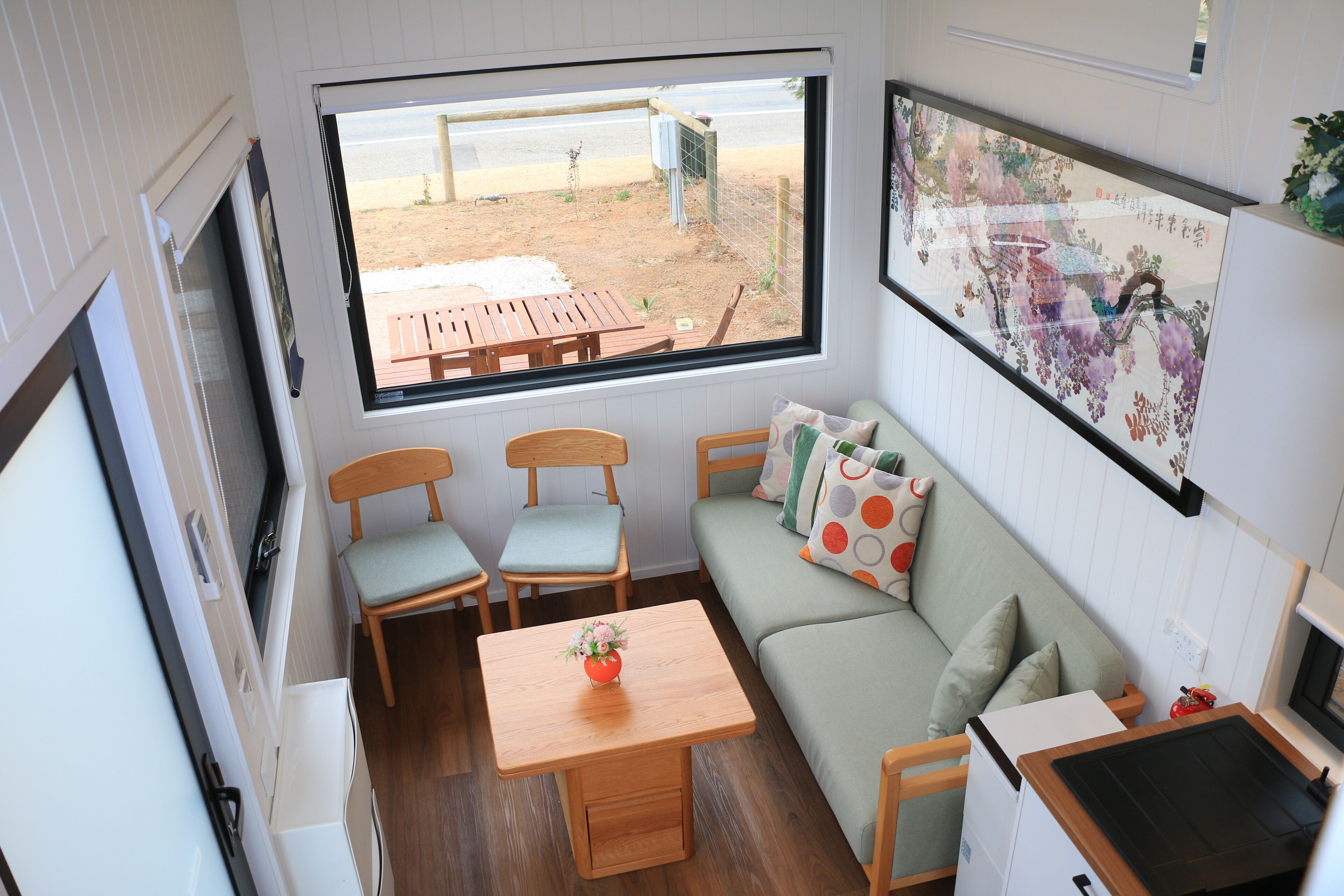 Premium Cabin, 2 Bedrooms | Living area