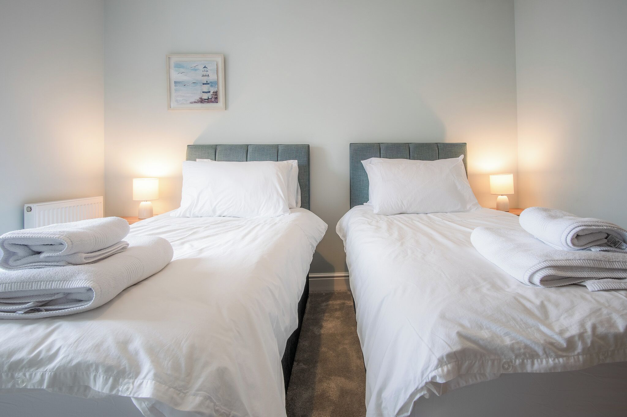 2 bedrooms, premium bedding, individually furnished, bed sheets