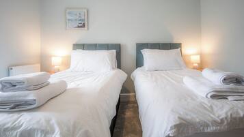 2 bedrooms, premium bedding, individually furnished, bed sheets