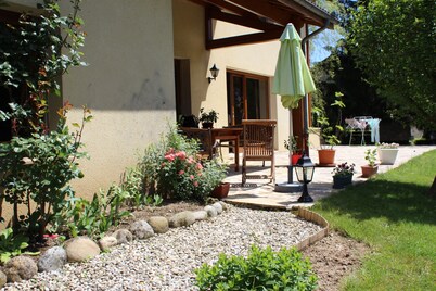 In the heart of the Livradois region, beautiful, large architect-designed house.