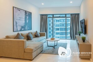 Comfort-Apartment, 2 Schlafzimmer | Wohnbereich