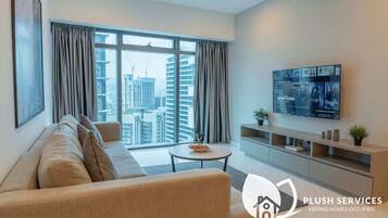 舒适公寓, 2 间卧室 | 起居区