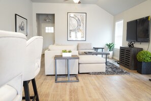 House, 3 Bedrooms, Patio | Living room - The Cosmopolitan Modern, Cozy, New 3bedroom Home (Yukon)