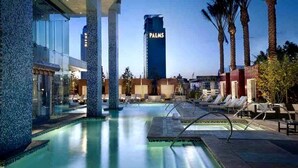 Apartment, 1 Bedroom, Accessible, Smoking | Pool - Panoramic Strip Views Open Balcony Free Parking High Floor Sleeps 4 (Las Vegas)