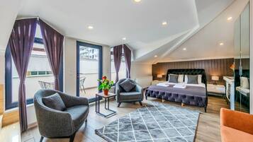 Honeymoon kamer | Lakens van Egyptisch katoen, luxe beddengoed, Select Comfort-bedden