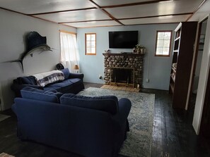 Smart TV, video games, DVD player, books -   
Cozy Lake Huron cottage, With internet, summer months beach access. 
 (Applegate)