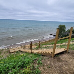 Beach -   
Cozy Lake Huron cottage, With internet, summer months beach access. 
 (Applegate)