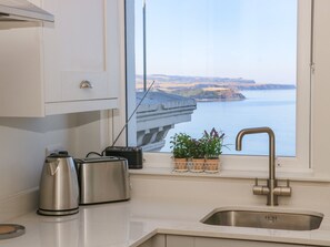 Fridge, dishwasher, electric kettle, toaster