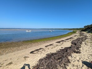 Beach nearby, sun loungers