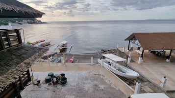 On the beach, black sand, scuba diving, snorkeling