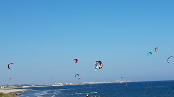 Vlak bij het strand, strandlakens