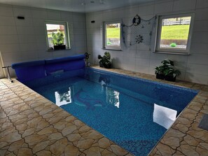 Indoor pool, a heated pool