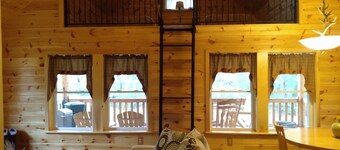 Located in the Finger Lakes a cabin in the country w/ trails & fishing 
