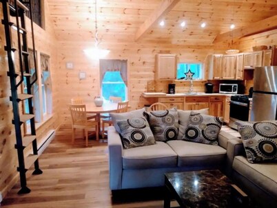 Located in the Finger Lakes a cabin in the country w/ trails & fishing 
