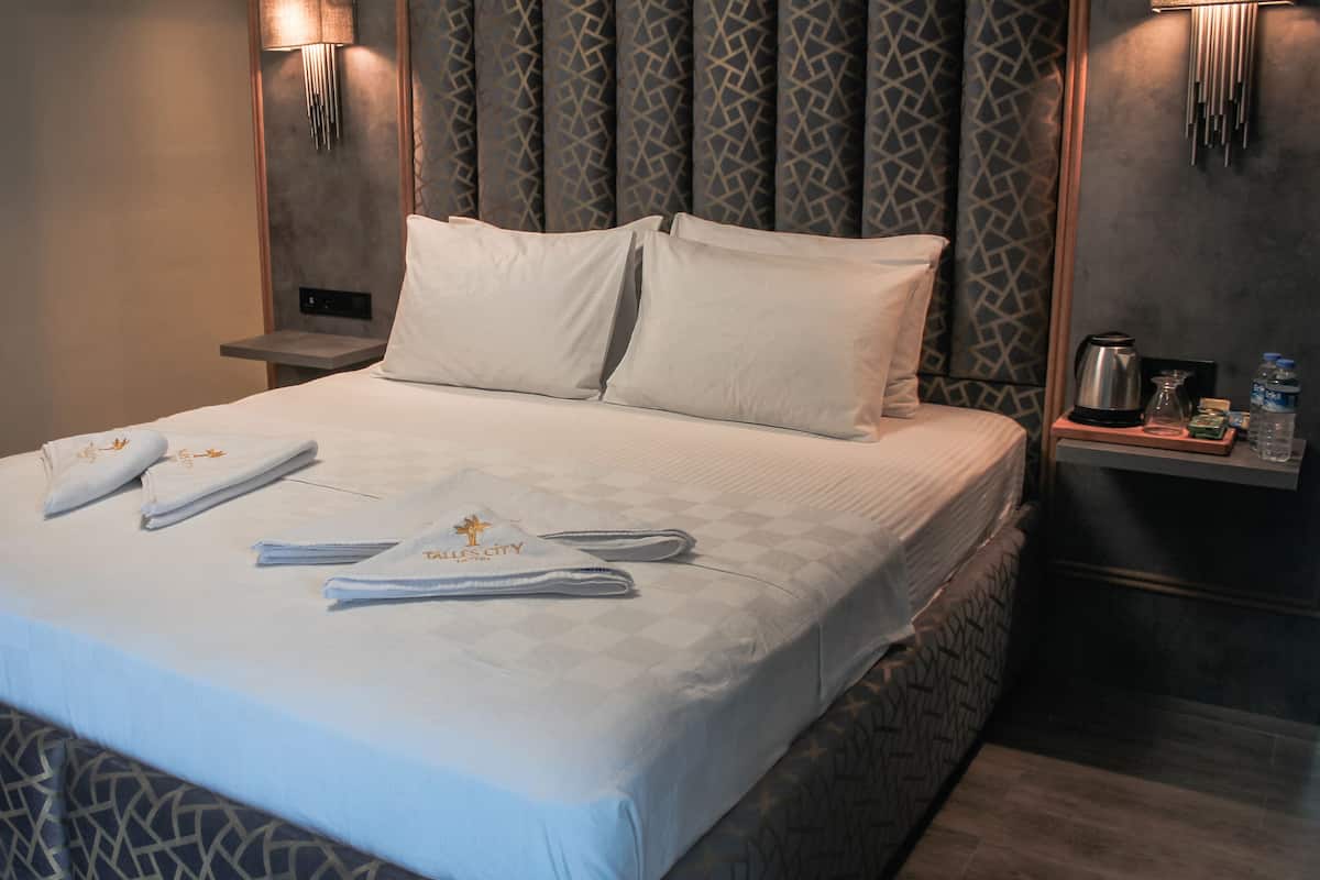 1 bedroom, laptop workspace, blackout curtains, iron/ironing board