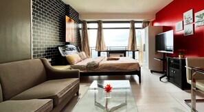 Premium bedding, pillow-top beds, in-room safe, individually decorated