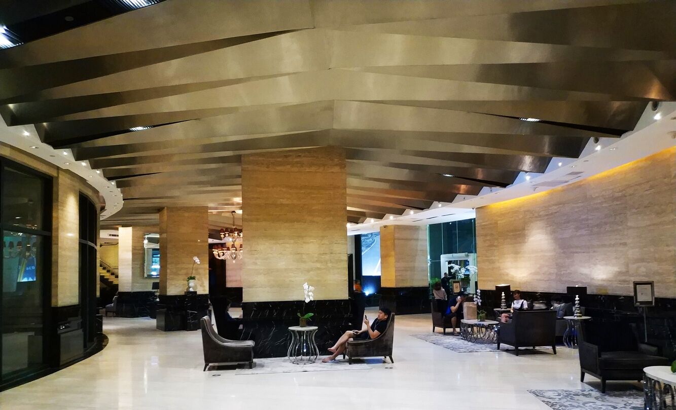 Sitteområde i lobbyen