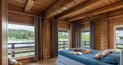 Cozy Chalet With hot tub and Sauna in Secluded Eco-village