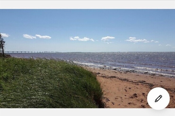 View from private beach of Confederation bridge!