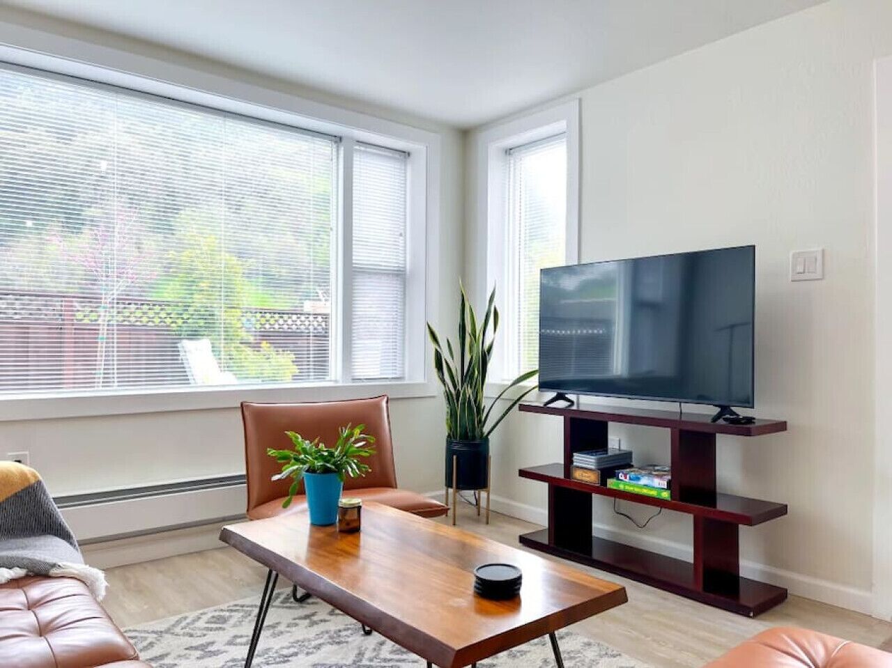 Hip and chic one bedroom apartment.