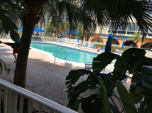 Outdoor pool, a heated pool - Wonderful Pool- Front Studio close to the beach and major supermarkets (Hallandale Beach)