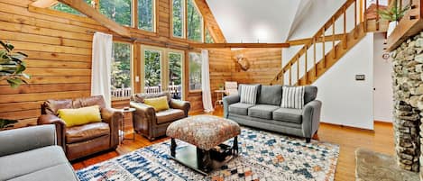 TV connectée, cheminée