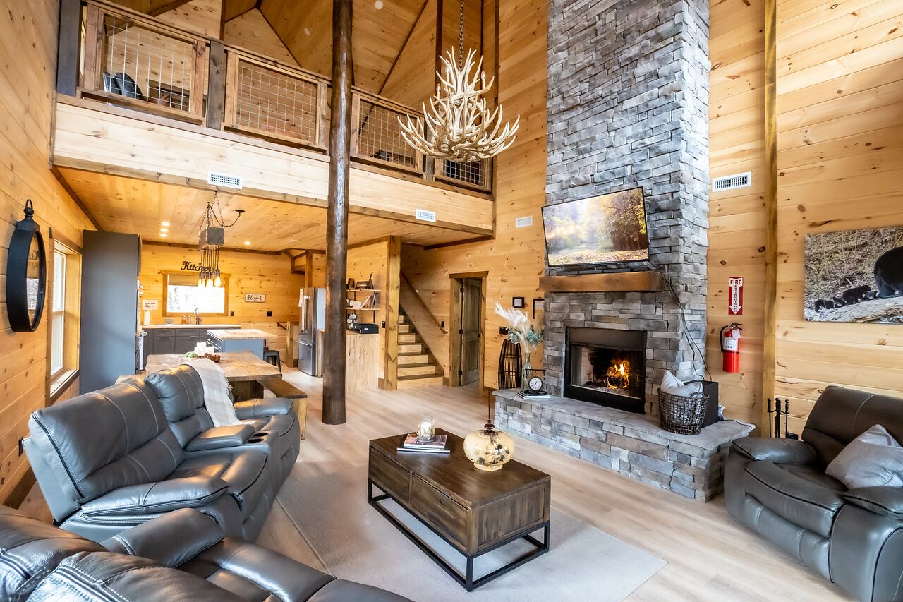 Smart TV, fireplace, video games, foosball